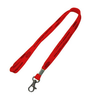 3/8" Red Tubular Lanyard (10 Mil)