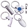 Stock Key Chain - Maltese Cross Fob w/Blue Center