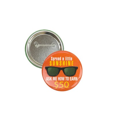 USA Made Round Celluloid Button (1.75")