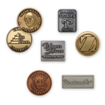 Die Struck Brass 7/8" Lapel Pin