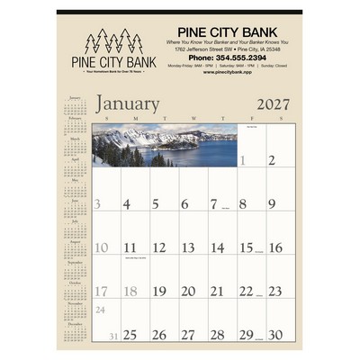 Triumph® Calendars Decorator Memo (Tan) Calendar