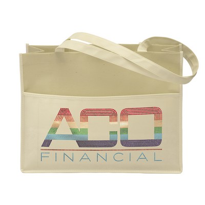 Dunes™ - Matte-Laminated Tote - Sparkle (16" x 6" x 12")