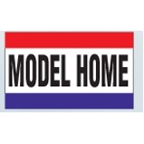 3 Stripe Model Home Nylon Message Flag (3'x5')