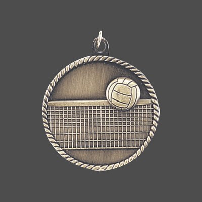 Gold Volleyball Medal (2")