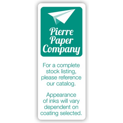 FasTurn® 4-Color Process Rectangle Label Roll (1/2" x 2-1/2")