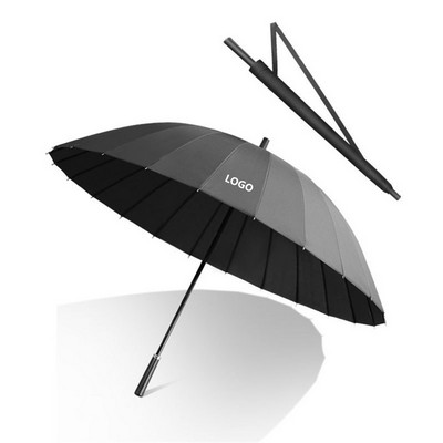 24 Ribs Reinforced Business Stick Umbrella