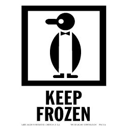 Keep Frozen, Paper Labels - 3" x 4"