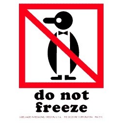 Do Not Freeze Paper Labels - 4" x 6"