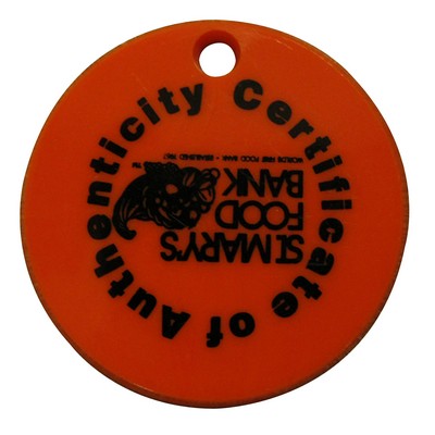 1.5" Round Key Chain Token