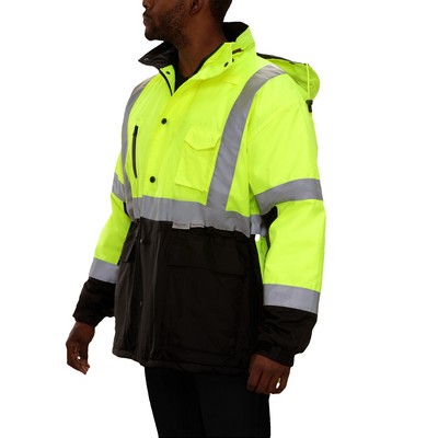 Reflective Apparel™ 2-Tone Insulated Parka Coat 3M™ Thinsulate™ Insulation