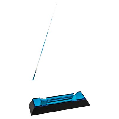 5" x 9" Blue Arrow Point Impress Acrylic Award