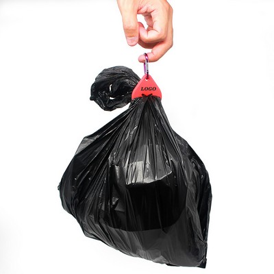 Leash-Attached Dog Waste Bag Holder