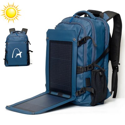 30L Capacity Laptop Backpack w/20W Solar Panel