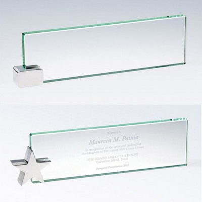 Nameplate w/Chrome Star Holder