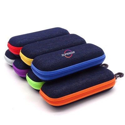 Portable Travel Zipper Glasses Case