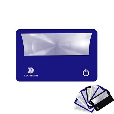 LED Illuminated Magnifier 3X Pocket Card