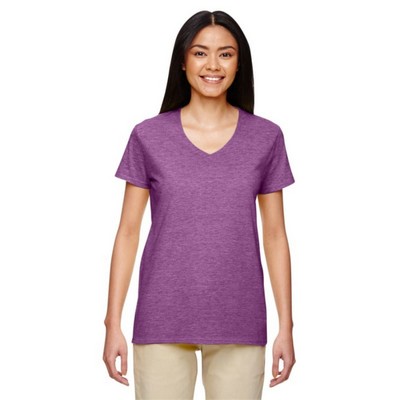 Gildan Heavy Cotton&trade; Ladies 53 Oz V-Neck T-Shirt