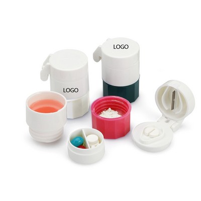 4" 1 Pill Case Cup w/Cutter Grinder