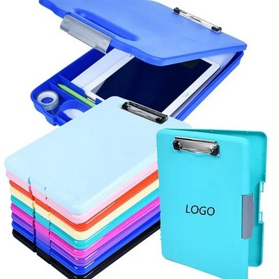 A4 Binder Storage Clipboard Box with Multi Compartments