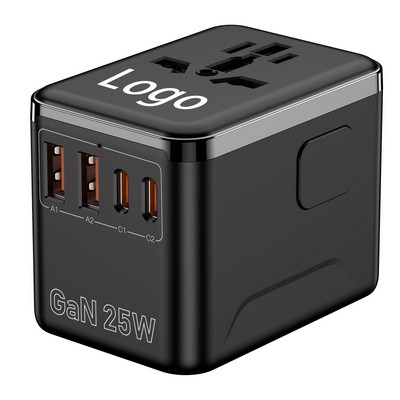 Universal Travel Adapter GaN 25W