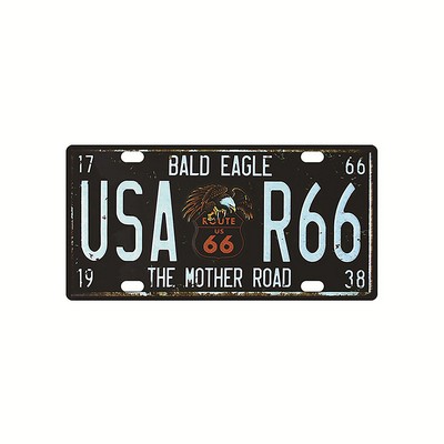 License Plate Metal Painting