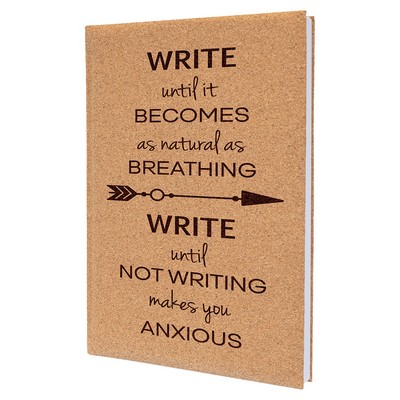 Leatherette Journal with Lined Notepad