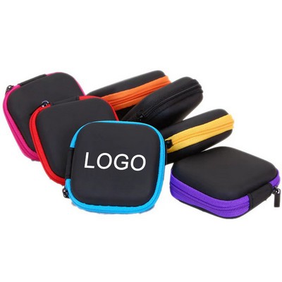 Square EVA Earphone Storage Case