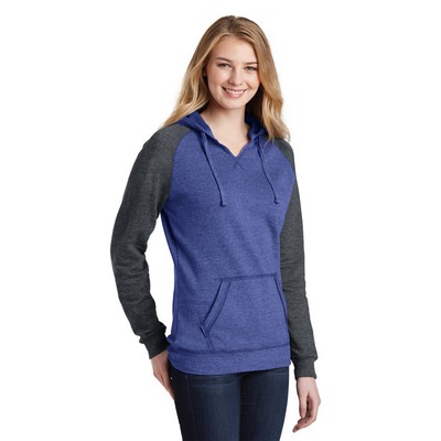 District Women's Lightweight Fleece Raglan Hoodie
