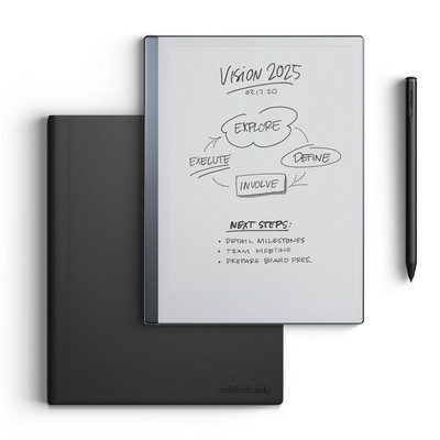 reMarkable The Paper Tablet - 10.3" Digital Paper Display - w/Marker Plus And Book Folio - Leather