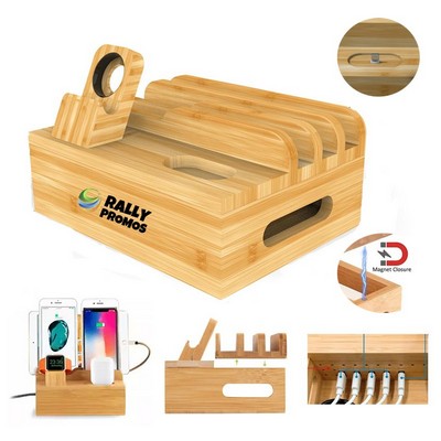 Bamboo Charging Station Dock
