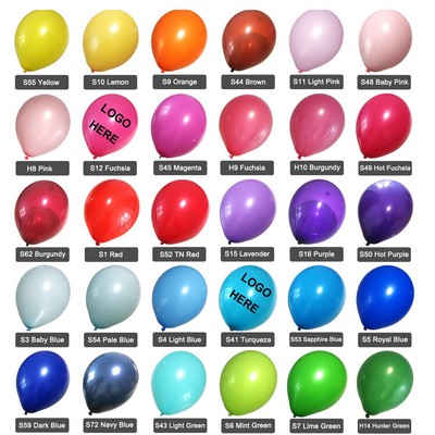 9" Customized Colorful Standard Balloons