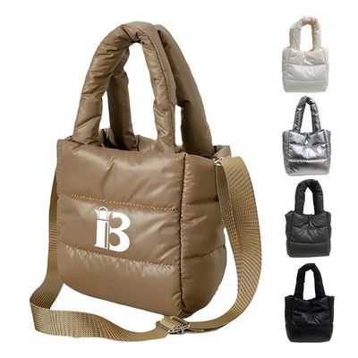 Mini Puffer Tote Light Padded Handbags cross-body bag