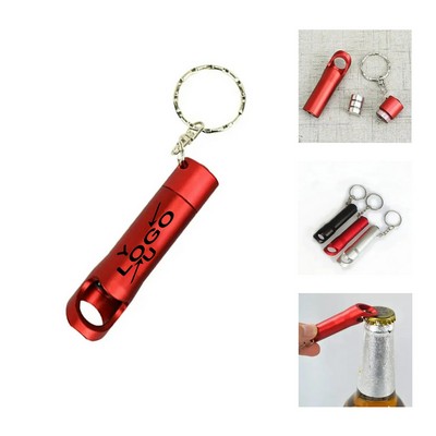 Personalized Triple LED Light & Bottle Opener Keychain