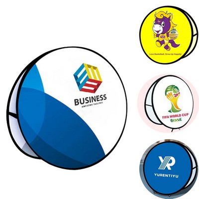 Foldable Round Advertising Stand Basketball Court Billboard