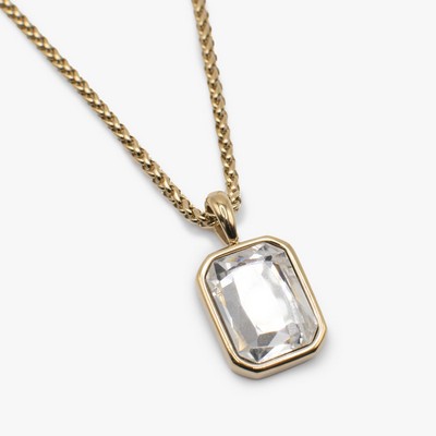 Alex and Ani® Emerald Cut Crystal Necklace