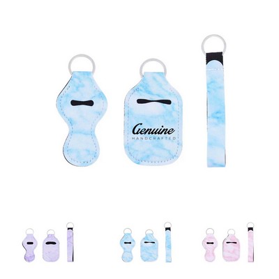 Neoprene Lipstick Sleeve Keychain