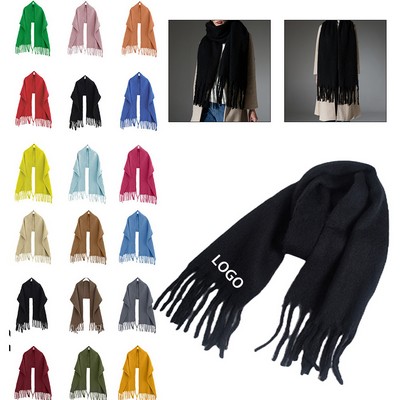 Vibrant-Hued Cozy Pashmina