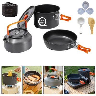 3-Piece Outdoor Pots Cookware Set