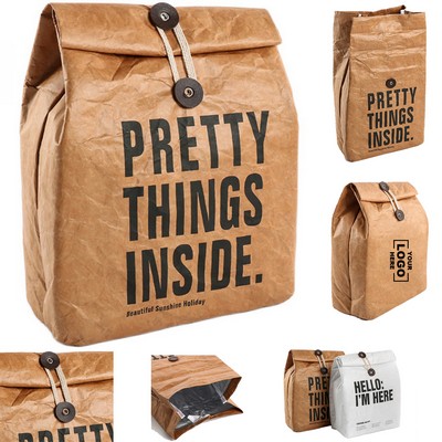 Tyvek Paper Insulated Lunch Bag