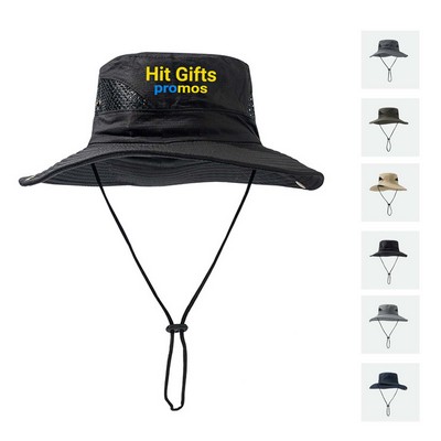 Wide Brim Bucket Hat