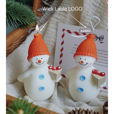 Christmas Snowman Scented Candle