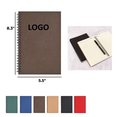 A5 Kraft Paper Cover Coil Notebook