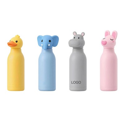 3D Cartoon Zodiac Animal Kids' Insulated Stainless Steel Bottle