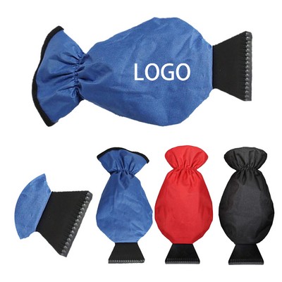 Car Window Ice Scraper With Gloves