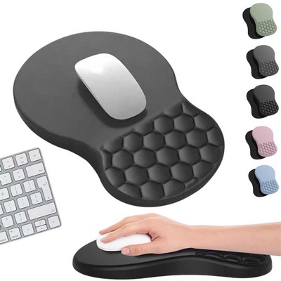 Ergonomic Rubber Wrist Rest Mouse Pad