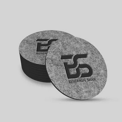 Custom Absorbent Felt Coaster - Rectangle - 3.25" x 5.25"
