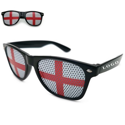 Sports Event Pinhole Sticker Sunglasses