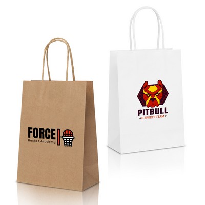 Natural Kraft Paper Shopper Tote Bag Medium