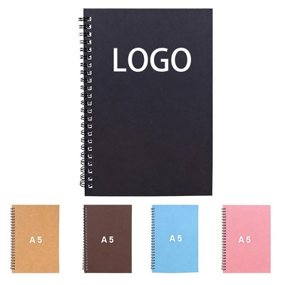 A5 Kraft Paper Coil Notebook