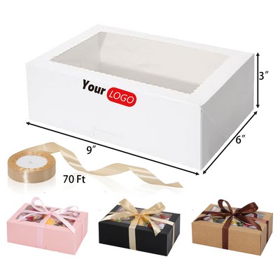 Blush Pink Windowed Bakery Gift Box